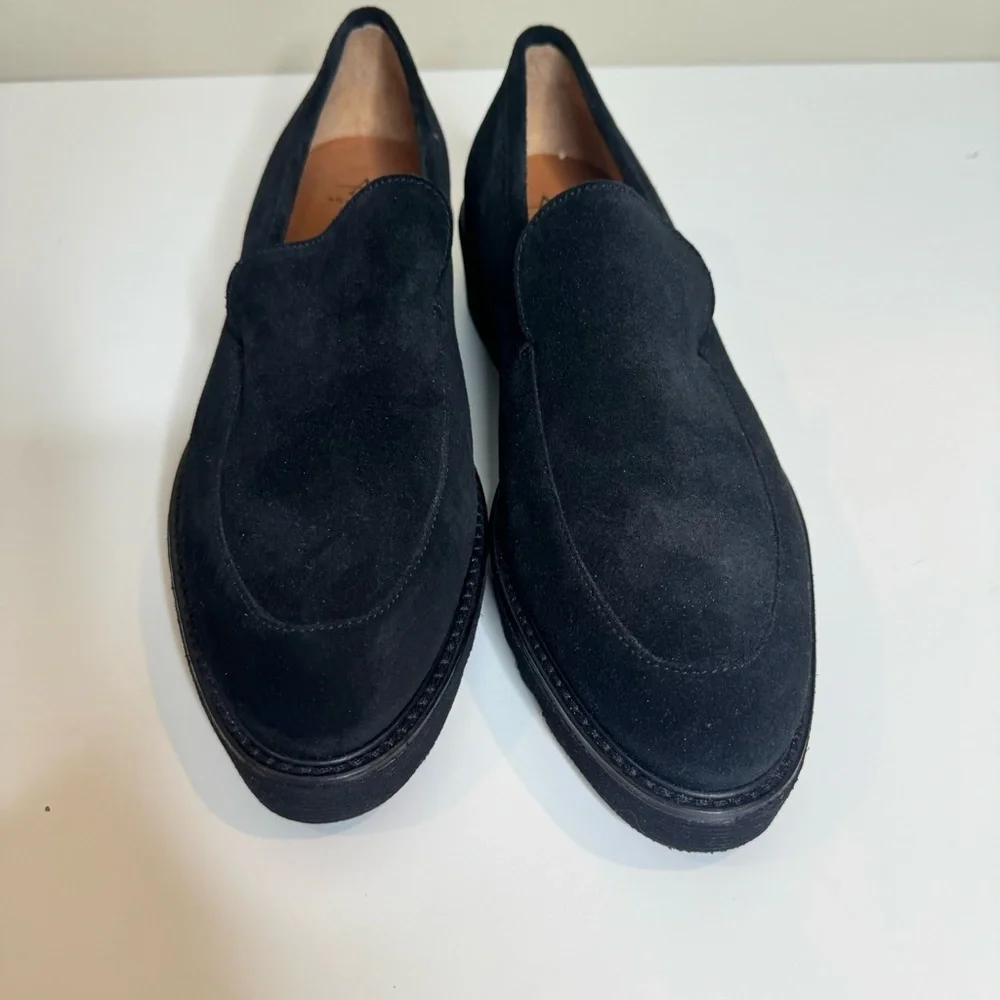 Aquatalia Loafers black Suede Kelsey Weatherproof Shoes